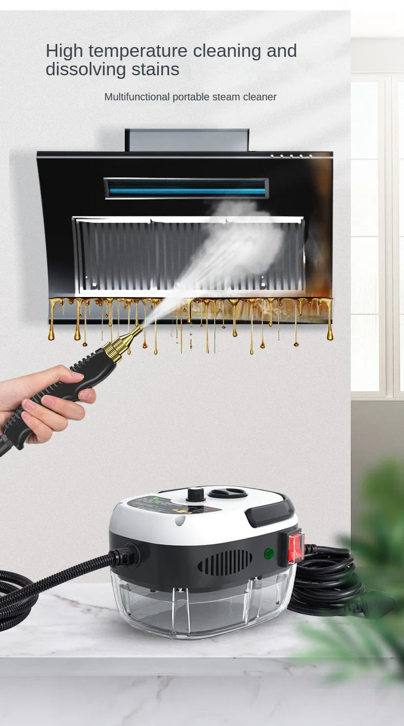2500W Steam Cleaner High Temperature Jet Washer Range Hood for Kitchen Air Conditioner Car Cleaning Machine Home Appliances