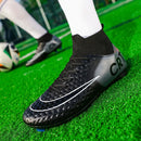 Professional Society Football Boot Men High-top Leather Lightweight TF/FG Five-a-side Soccer Shoes Childrens Football Shoes Kids