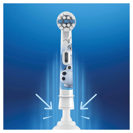 Recambio de cabezales de repuesto para cepillo de dientes eléctrico Oral B EB10 Kids, con cerdas suaves y cabezal redondo pequeño, ideal para limpieza dental de Spiderman y Frozen.