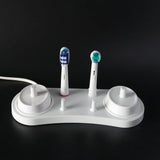 1Pc Oral B Electric Toothbrush Holder Bracket Bathroom Stand Base Support with Charger Hole for Tooth Brush Heads