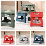 Lightweight Folding Step Stool Multi-Purpose Handheld Thickened Footstool Non-Slip Plastic Small Benches for Kitchen