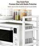 3-Tier Microwave Oven Rack Shelf Kitchen Countertop Oven Rack Expandable Seasoning Storage Rack Stand Storage Tableware Racks