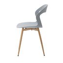4Pcs/Set Hollow Dining Chairs Modern Simple Household Back Stool Nordic Negotiation Chair Plastic Chair Cosmetic Chair White