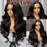 Peruca lace frontal cabelo humano ondulado - alta densidade 250%