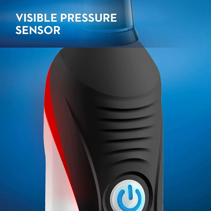 Oral B Pro4000 Electric Toothbrush 3D Action Clean 4 Modes Visible Pressure Sensor Whiter Teeth  Rechargeable Adult's Toothbrush