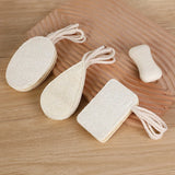 Natural Loofah Bath Scrub Sheet Scrubbing Sheet Bath Towel Body Scrubbing Exfoliation Soft Loofah Bath Brush Bathroom Supplies
