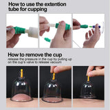 12Pcs Vacuum Cupping Sets with Pumping Gun Suction Cups Back Massage Body Cup Detox Anti Cellulite Cans Healthy Care Jars