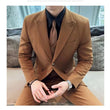Traje de negocios y ocio para hombre, conjunto de tres piezas para novio y padrino de boda, chaqueta, chaleco y pantalones, para las cuatro estaciones, 2024