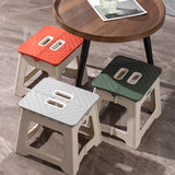 Portable Folding Stool Thickened Plastic Campstool Mini Hand Held Chairs Outdoor Activities Fishing Bench Household Space Saving