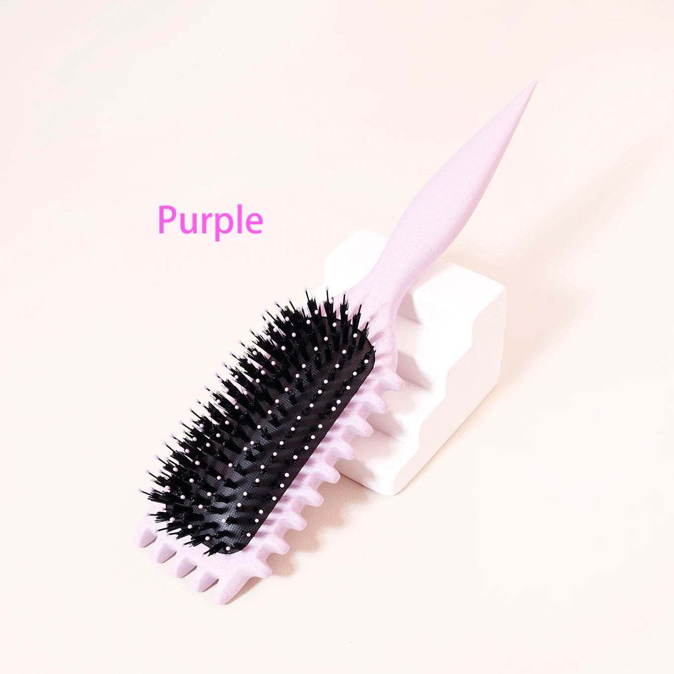 Cepillo de aire avanzado con cojín de aire y peine de dientes duros, especial para pelucas de cabello natural. 
