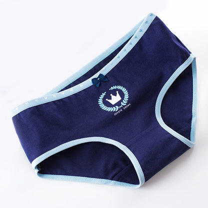 5Pcs Cotton Underwear Women's Panties Plus Size Briefs Girls Calcinha Sexy Lingerie Ladies Panty Print Cartoon Female Underpant