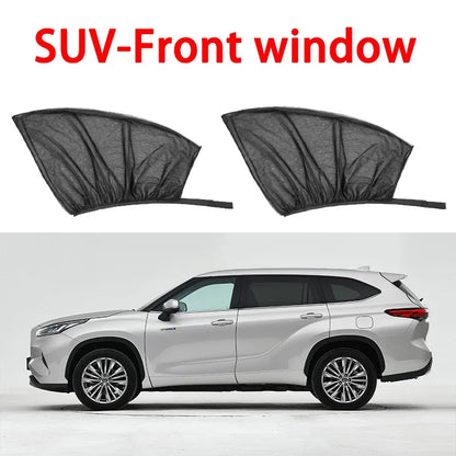 NEW 4pc Car Sun Shade Styling Accessories Hook &amp; Loop Car Window Sun Shade Set - Easy Install, Cool Interior &amp; Privacy Sun Visor