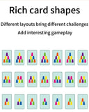 Montessori Toys Mini Stack Cup Game With Card Educational Intellectual Enlightenment Color Cognition Logic Training Children
