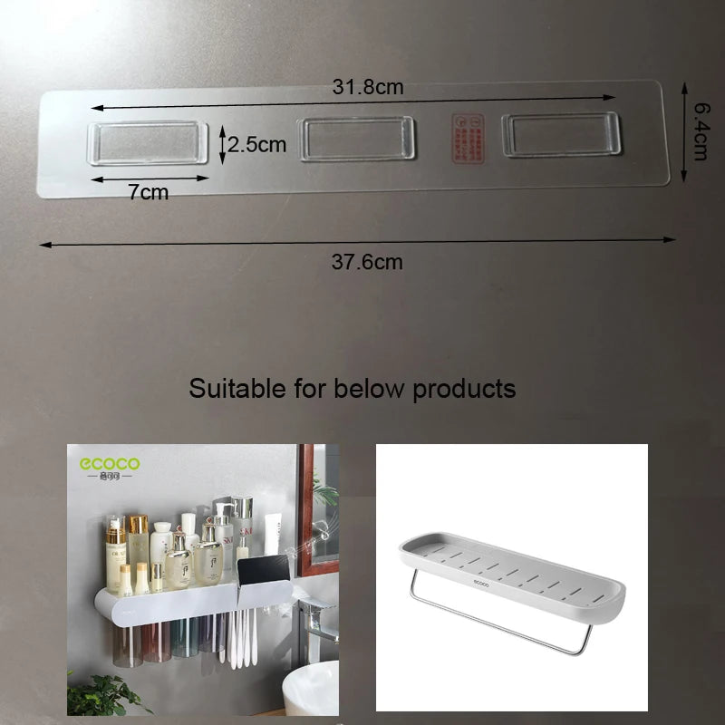 Sticker Adhesive Accessory for ECOCO Wall-Mounted Storage Organizer Toothbrush Holder