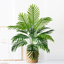 52-125cm/49.2in  Artificial Palm Tree Tropical Fake Plant Green Plastic Palm Leaf Branches Suitable for Home Garden Decoration