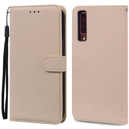 Funda de cuero de lujo con tapa para Samsung Galaxy A7 2018 (SM-A750F)