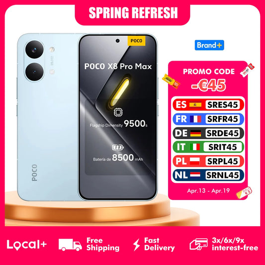 POCO X8 Pro MAX 5G 12GB 256GB 512GB NFC Smartphone Dimensity 9500s 8500mAh  50MP OIS Camera