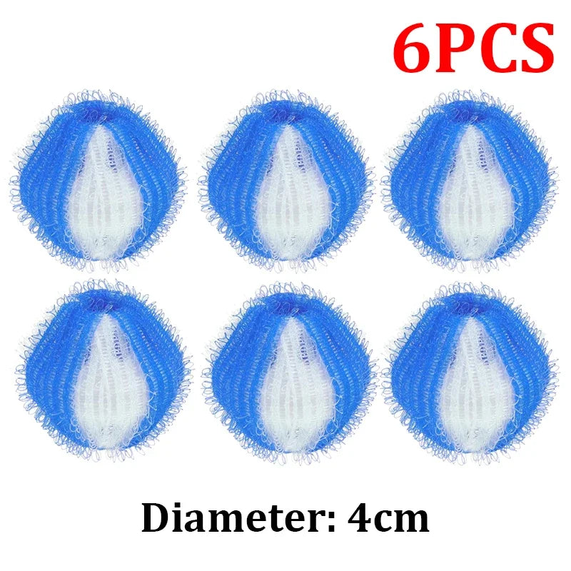 Washing machine lint ball, hair filter, floating lint remover, catcher, reusable dirty collection, cleaning balls, 12 pcs, 6pcs
