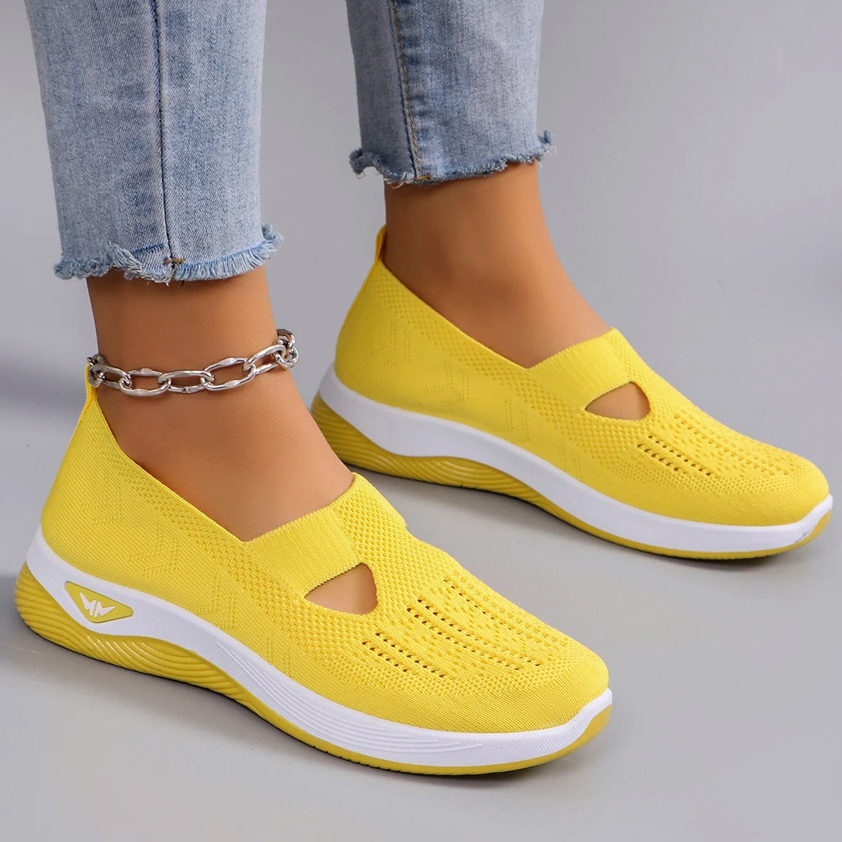 Zapatillas deportivas de primavera para mujer, modernas, transpirables, ligeras, antideslizantes, resistentes al desgaste, informales, planas.