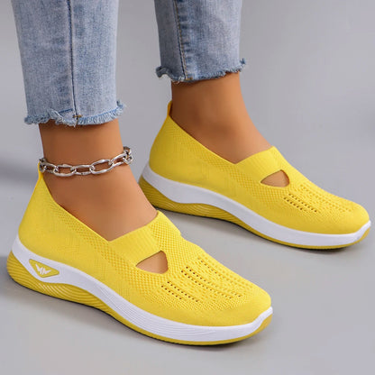 Zapatillas deportivas de primavera para mujer, modernas, transpirables, ligeras, antideslizantes, resistentes al desgaste, informales, planas.