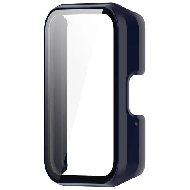 Capa + vidro para samsung galaxy fit 3, capa protetora de tela anti-arranhões para pc, acessórios para samsung galaxy fit3