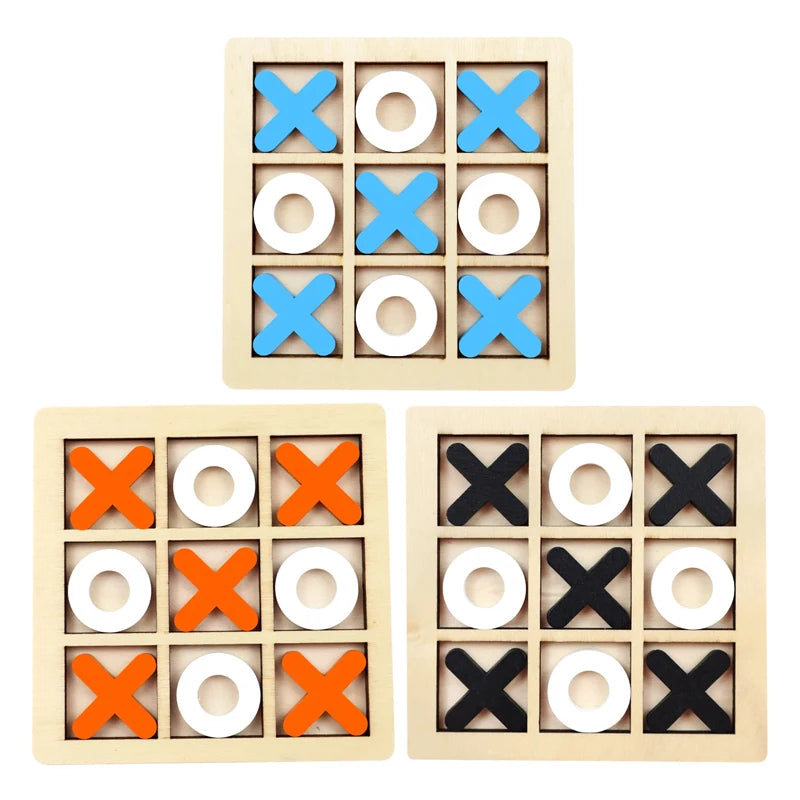 Montessori Play Game Wooden Toy Mini Chess Interaction Puzzle Training Brain Learning Early Educational Toys For Children Kids