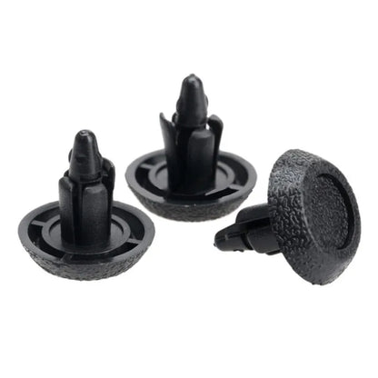 Car Bumper Fender Black Rivet Fasteners, Clipes de rebites de carro para Toyota Camry Carola, Clipes de carro, 7mm Hole