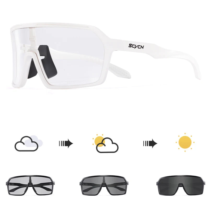 Sunglasses for Men Fashion Outdoor Sports Men Bicycle Cycling Glasses Woman Riding Goggles Mountain Driving Eyewear Accessories