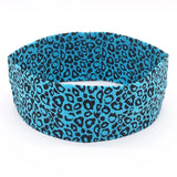 Fashion Leopard Print Sports Headband Yoga Headband Women's Fitness Elastic Cotton Sweat-Absorbing Headscarf Athletic Headwear