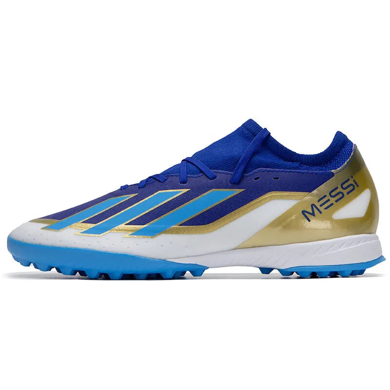 Adidas Men's shoes 2024 new X mid-range TF broken nail Messi match color Breathable training game football shoes ID0718