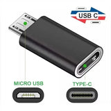 10-1Pcs Micro USB Female To Type C Male Adapter OTG Converter Micro-B To USB-C Connector Phone Charger Cable Adapter For Samsung