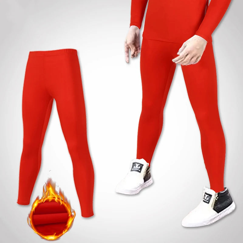 Kids Fleece Running Tights Hiking Pants Children Boy Girl Basketball Football Soccer Fitness Exercise Sport Velvet Legging A726