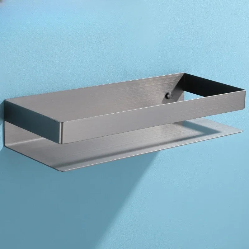Bathroom Shelf Without Drilling Makeup Organizer Shampoo Storage Shelf Storage Rack For Kitchen Bathroom Organizer Accessorie