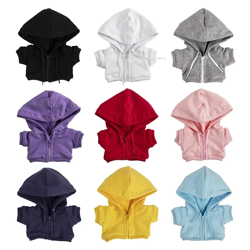 For Labubu Casual Sweatsuit Set Comfy Clothes for Labubu 15/17cm Dolls Featuring Ribbed Hem Details Fashion Doll Accessories