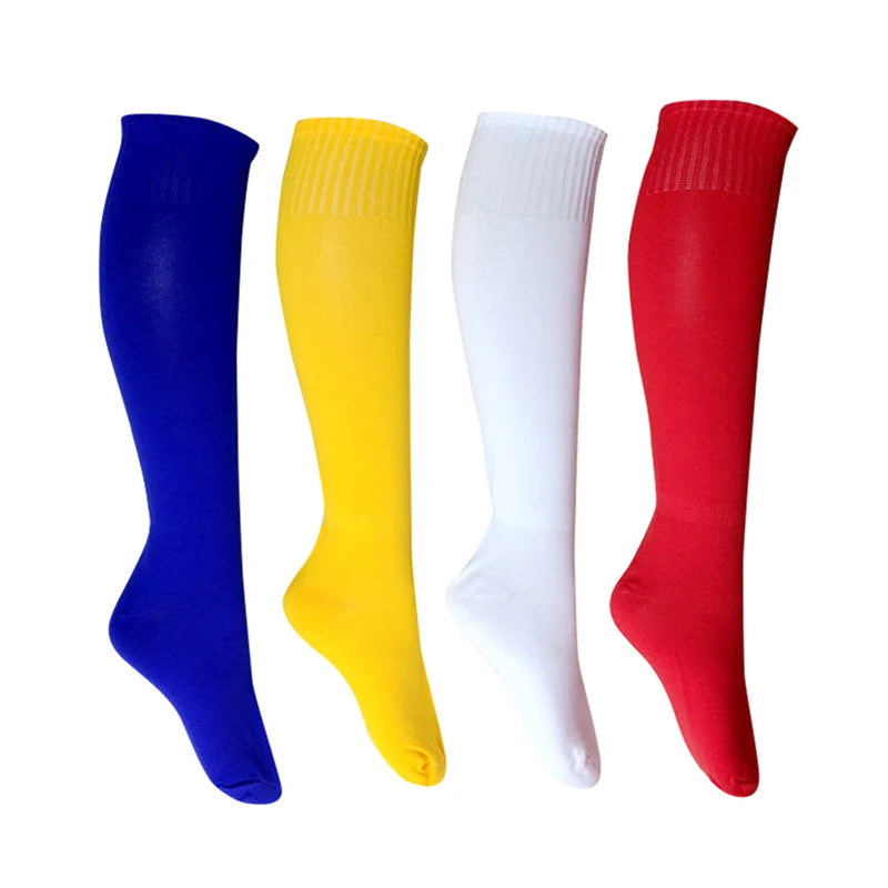 1 Pair Outdoor Sports Soccer Socks Men Women Rugby Breathable Football Socks Knee Volleyball Baseball Hockey Adult Long Socks