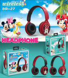 Auriculares inalámbricos Bluetooth Disney Marvel Y08 plegables con sonido envolvente HIFI para ordenador portátil, para niños, dibujos animados de anime