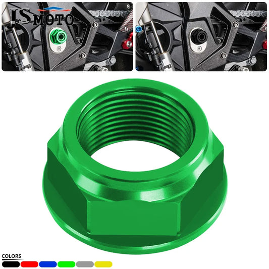 For Z650 Z750 Z800 Z900 ZX10R ER6N Rear Wheel Axle Sprocket Nut Screw Bolt Pad Motorcycle CNC Tuerca Rueda Posterior z650 z900