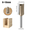 6mm Shank CNC Straight Bit Flush Trim Single Double Flute Router Bit Tungsten Carbide Milling Cutter Woodworking Tools
