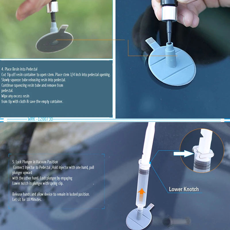 Diy kit de reparo do pára-brisa do carro ferramentas conjunto reparo do pára-brisas vidro automático dar maçaneta da porta adesivos decorativos protetores