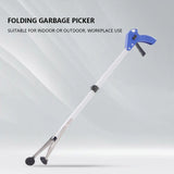 Recogedor de basura con pinza giratoria de 360°, herramienta de recogida de basura de 80 cm, ligero y plegable, extensor de pinza, herramienta manual.