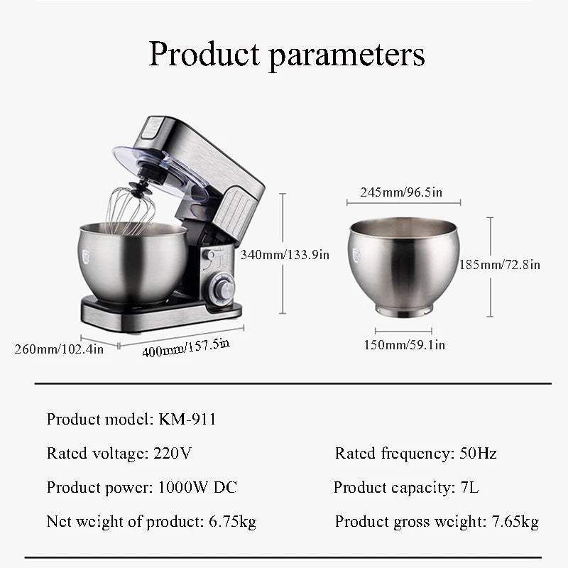Culinary Robots Candy Home Food Processing Electric Meat Grinder Mixer Kitchen Mixers Appliances Blender the Dough Machine