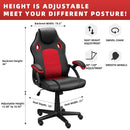 Allinlife gaming chair 130 kg load capacity ergonomic gaming chair, gamer chair adjustable height armrests, height adjustable range 100 - 110cm