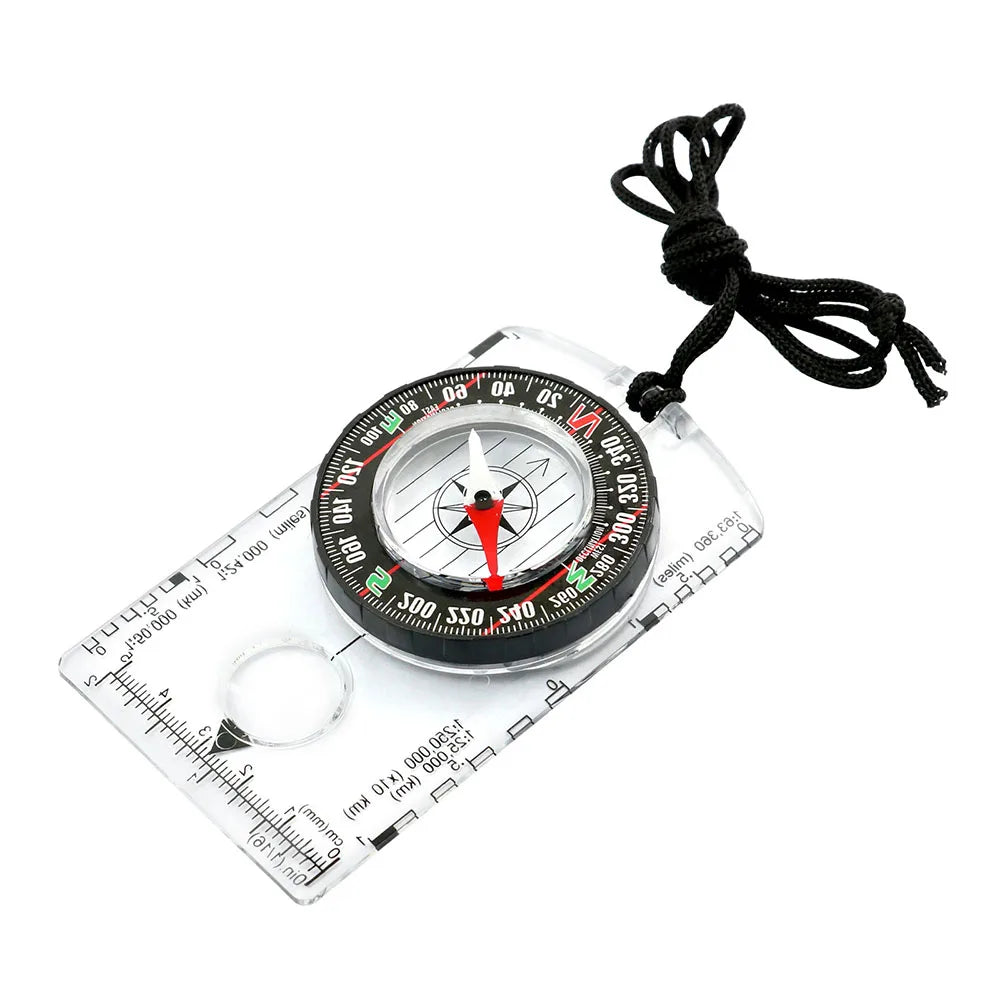 Brújula de orientación impermeable para lectura de mapas, brújula de placa base para actividades al aire libre, senderismo, caza, navegación, acampada, equipo de supervivencia.