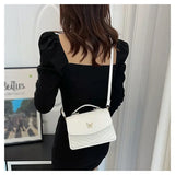 PU Versatile and Fashionable Portable Small Square Bag Single Shoulder Crossbody Bag Luxury Designer Handbag Women's Bags