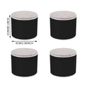 Table Leg Heightening Pad, Black, White Shape, Round, Square, Silent, Wear-resistant, Protect the Floor, Carbon, Steelfelt, EVA, 4pcs 