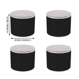 Table Leg Heightening Pad, preto, branco Shape, redondo, quadrado, silencioso, resistente ao desgaste, protege o chão, carbono, steelfelt, EVA, 4pcs