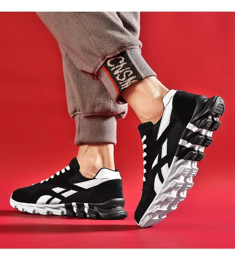 Brand Trend Size 46 47 48 Men's Wear-resistant Cushioning Thick-soled Fitness Sneakers Outdoor Breathable Running Shoes for Men