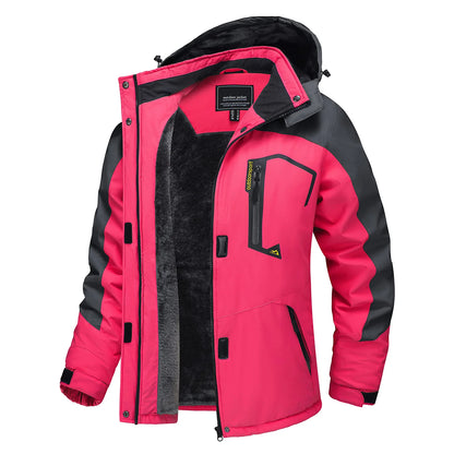 TACVASEN Chaqueta de esquí y snowboard de invierno para mujer, forro polar térmico, impermeable, informal, para trabajo, lluvia, cortavientos, parka