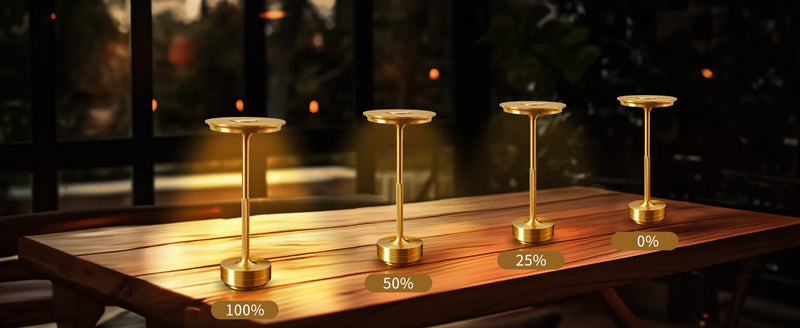 Wierless Simple Charging LED Desk Lamp restaurant Bar Table Lamp Dimming Atmosphere Retro Portable Charging Touch USB Read Lamp