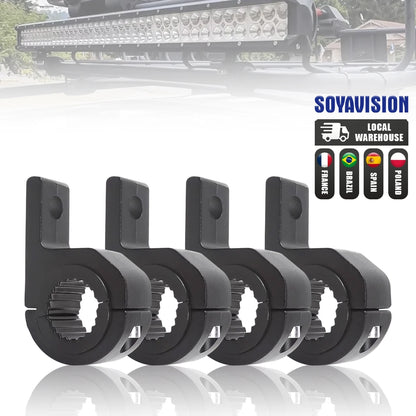 ATV Car Motorcycle LED Headlight Clamps Brackets Tube Clamp Mount Kit For Auto Motorbike Spotlights Fog Light Mount Accessories